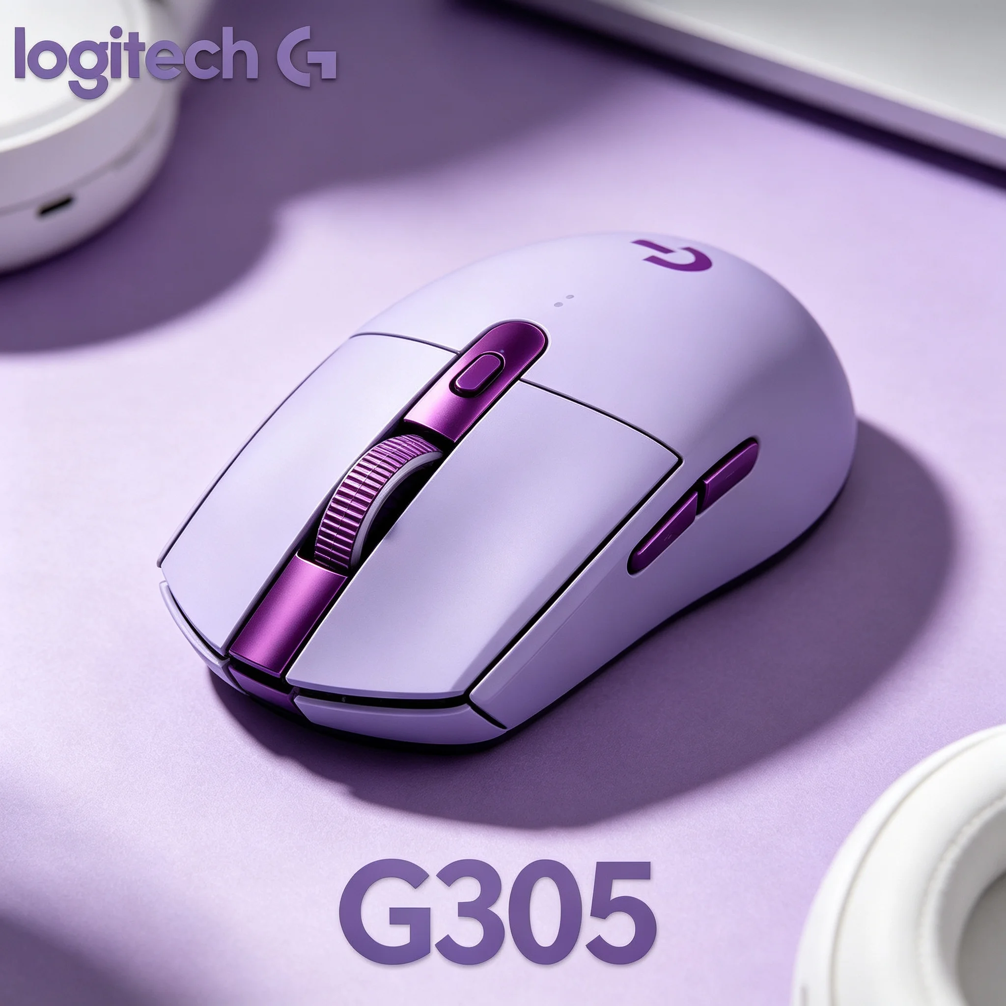 Logitech G305 Ergonomic Wireless Gaming Mouse 6 Programmable Buttons 2.4G LIGHTSPEED Wireless For Notebook Desktop Gamer Periphe