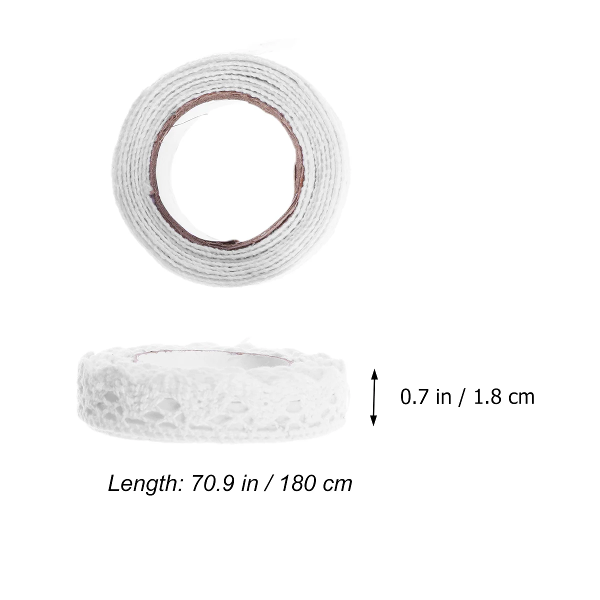 

2pcs Hollow Lace Tape White Ribbon Self Adhesive Craft Decoration for Phone Scrapbooking Gifts Cards Stationery Diaries Planners