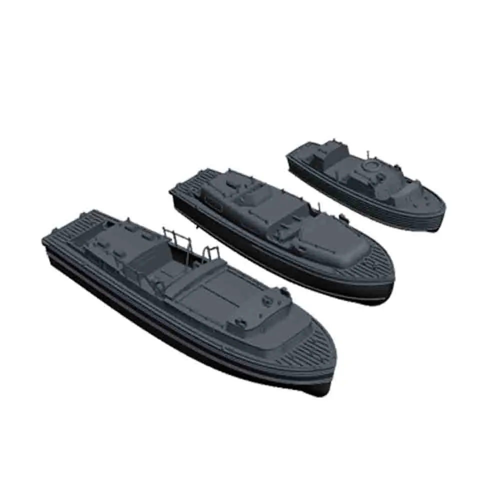 Yao\'s Studio LY003A 1/144 1/200 1/350 1/700 3D Printed Resin Model Kit Royal Navy Boats Type A