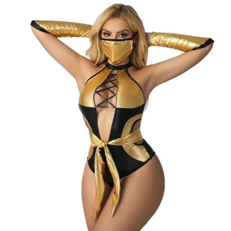 Toucheart Hot Hot Lingerie Sexy Female Lingerie Onesie Sexy Hollow Out Underwear Sexy Women Lace Mesh Nightgown Pajamas Sex Suit