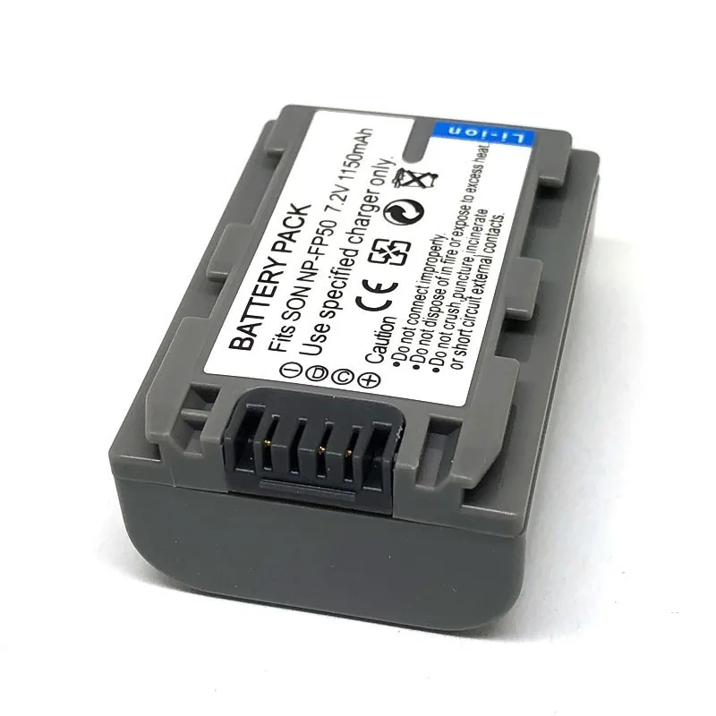 Suitable for Sony DV camera DCR-DVD602E DVD605E 653E 703E 805E battery FP50