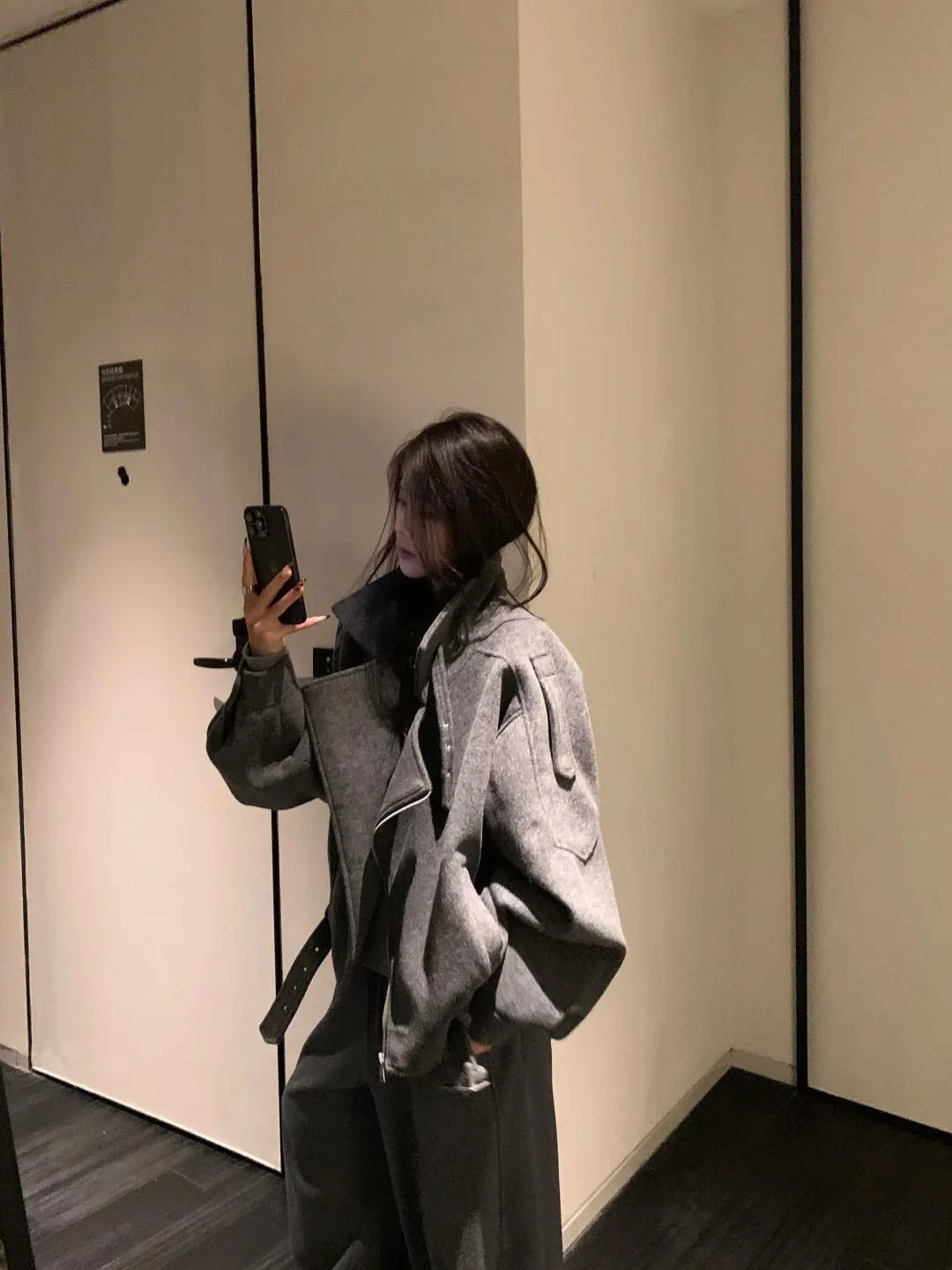 Lilystore Koreaanse Sle ey ort Wollen Jas vrouwen Losse Trenchcoat Herfst Winter Faionable High-End Gevoelens Jas