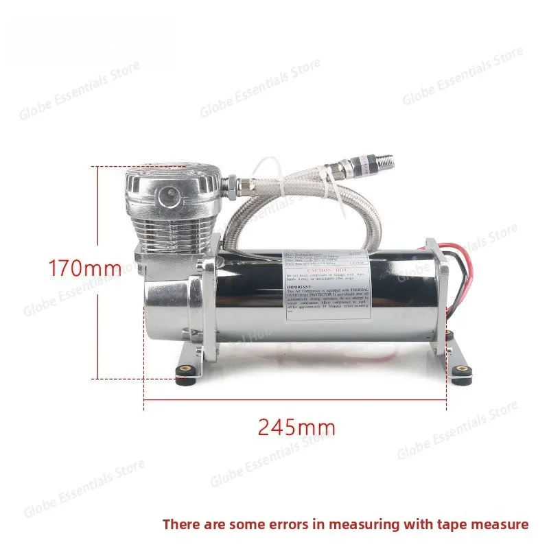 Car Modification: Pneumatic Shock Absorption Suspension Air Pump, 12V Air Compressor, Vehicle Tire Air Pump, 1/4NPT