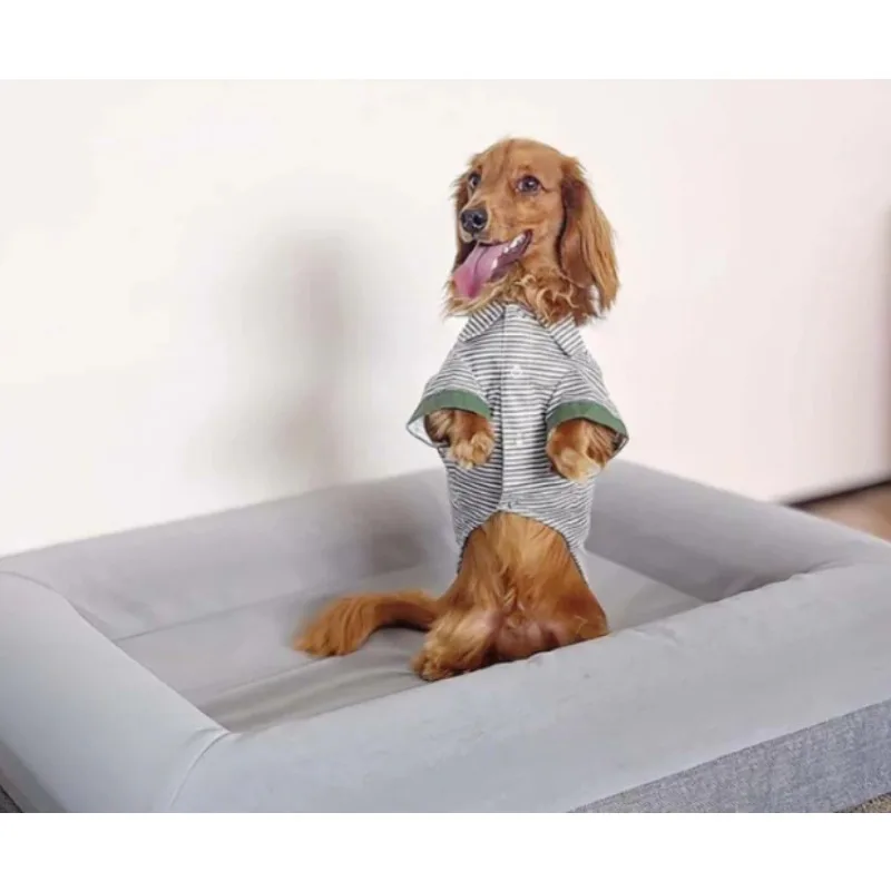 Rectangular Pet Sofa Bed, Comfortable Pet Bed Kennel, Soft Rest Sleeping Cushion for Dog Cat Home Use