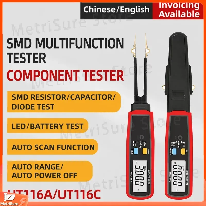 Capacitance Tester Multimeter for Electronic Components Resistance Continuity Diode Test LCD Display Portable Handheld