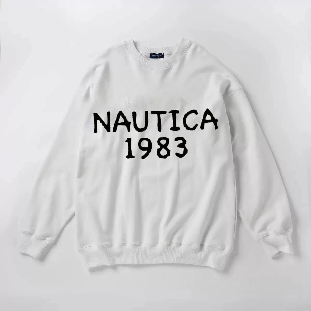 2026Nautica1983 brand hot selling spring and autumn printed loose fit hoodie, men's new style foreign trade trend pullover