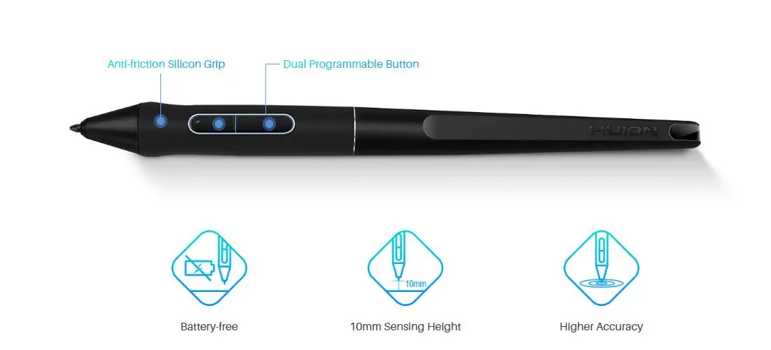 New Pen Technology 8.9 X 5.6inch 8192 Levels Inspiroy Keydial KD200 Keyboard Wireless Pen Tablet