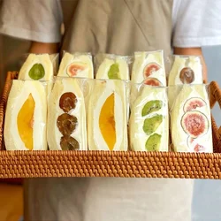 200pcs Plastic Sandwich Packaging Bags Easy to Tear Kitchen DIY Baking Food Bread Packing Pouch