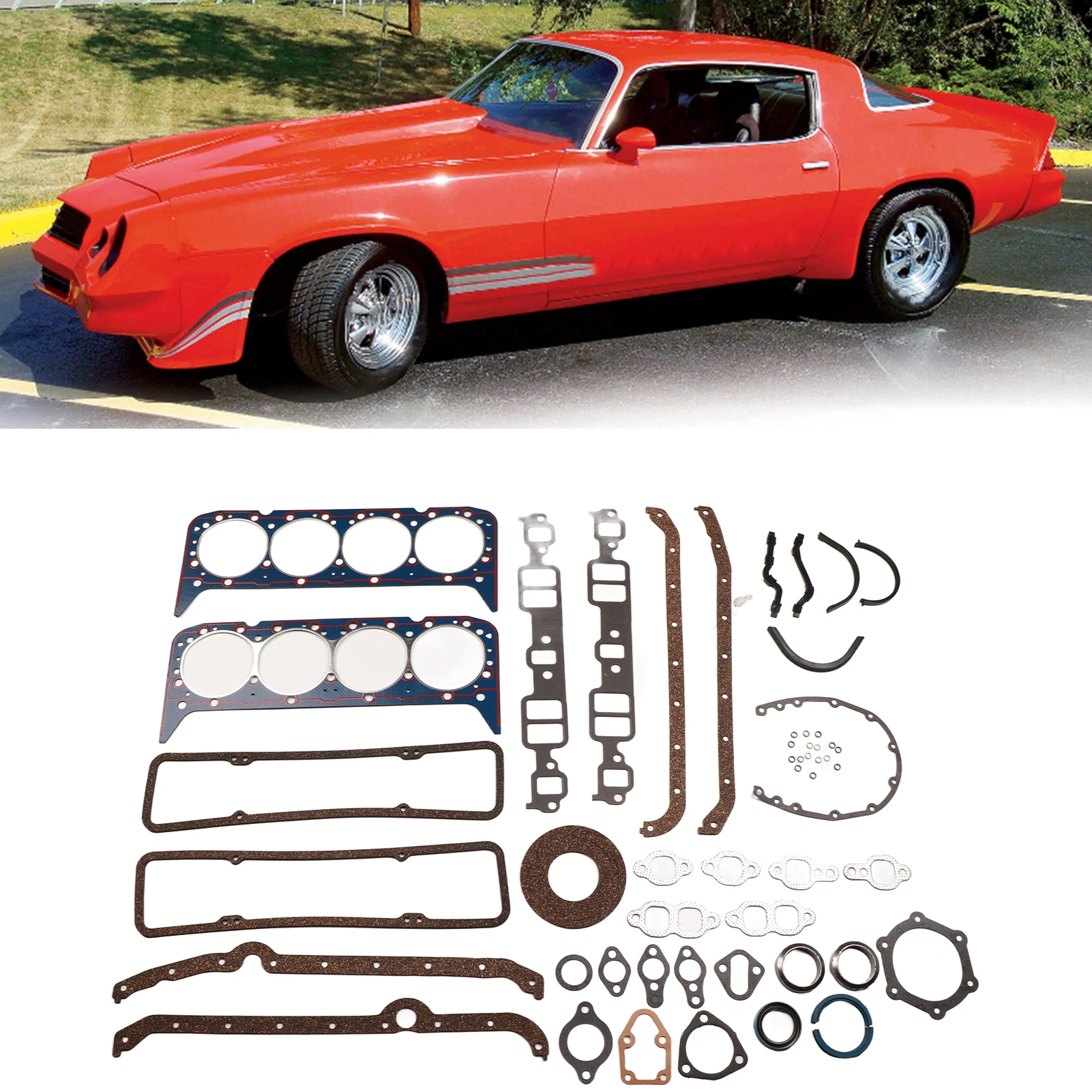 سيارة السيارات كاملة إصلاح طوقا مجموعة الختم إصلاح مجموعات ربط السيراميك الارضي 260-1000 صالح ل تشيفي 350 1980