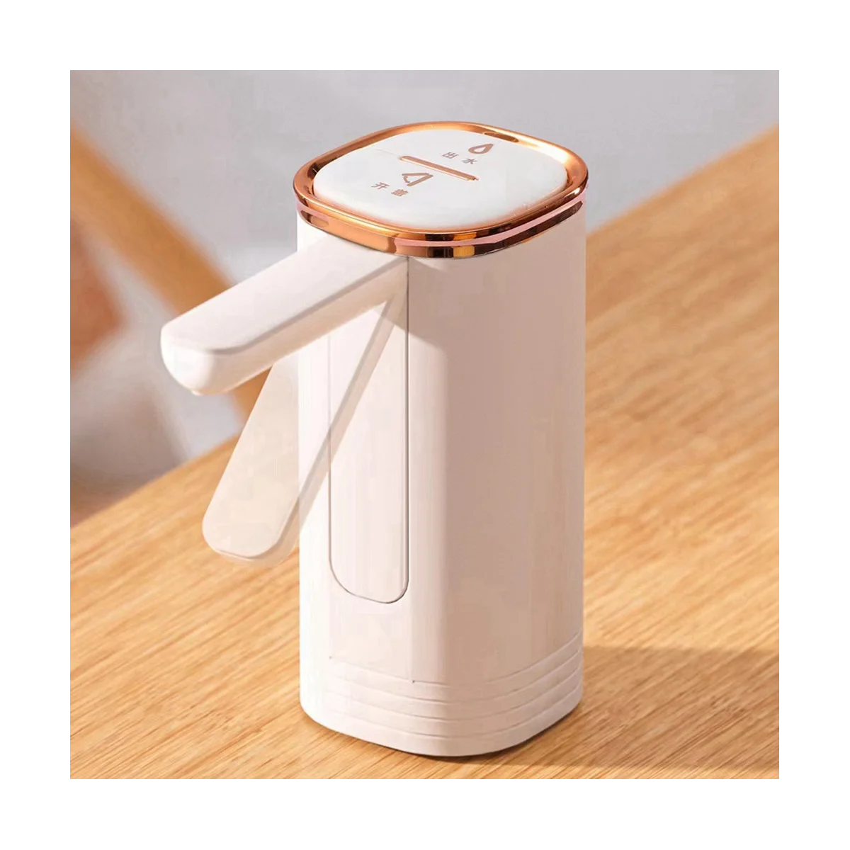 Flaschenwasserpumpe, automatische USB-wiederaufladbare Wasserflaschenpumpe, zusammenklappbar, intelligent, Quantita-HIM