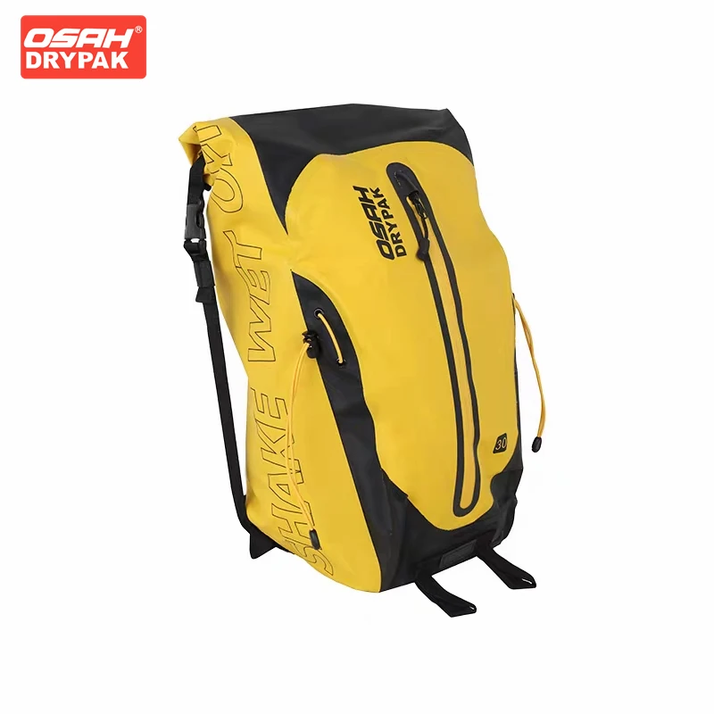 

OSAH Yellow Motorcycle Bag 30L High-capacity Backpack Multifunctional Waterproof Climbing Outdoor Travel Outdoor Riding Gear Bag