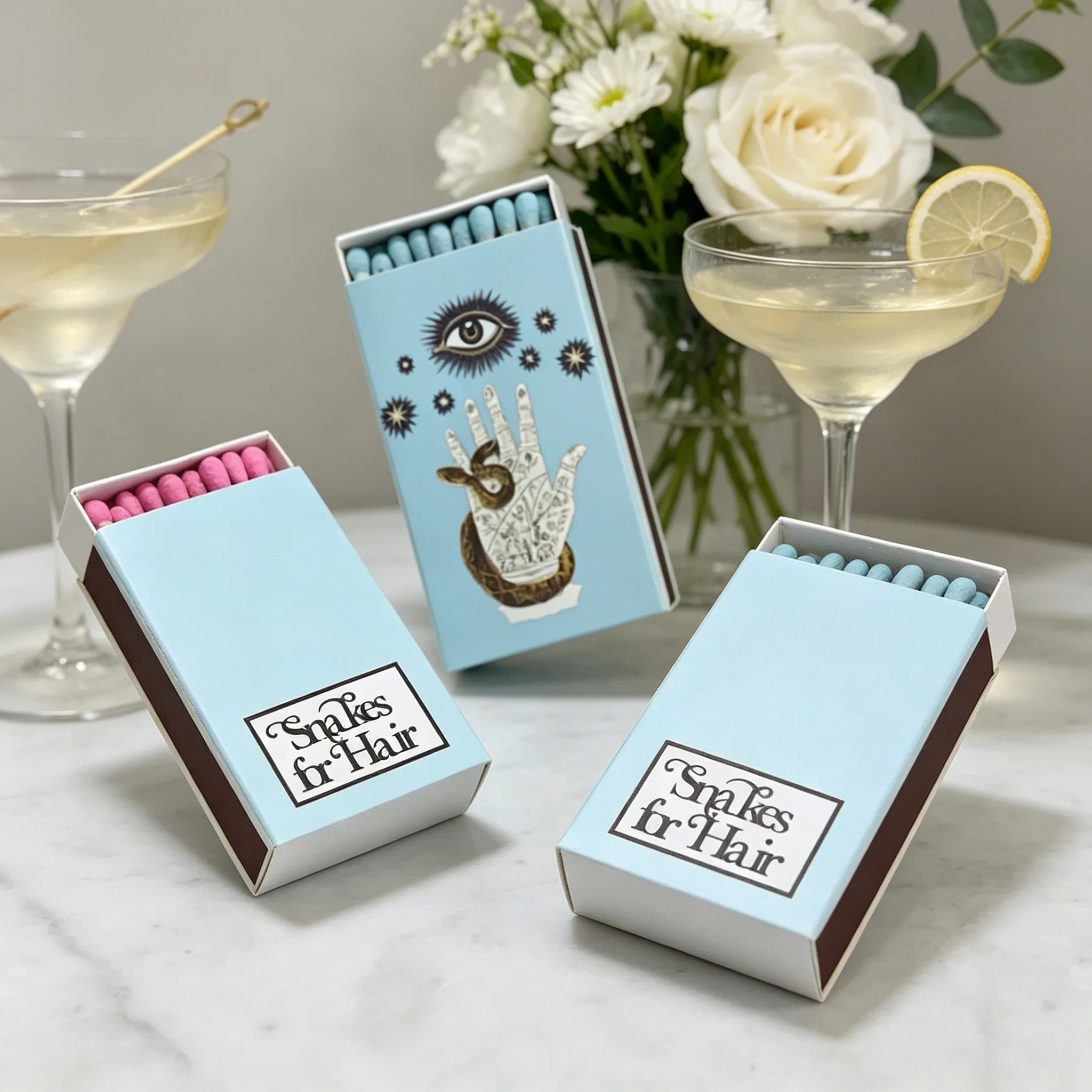 

Personalized Custom Matchboxes with Logo/Text - Handmade Printed Matchboxes for Wedding Favors, Bridal Shower, Birthday Party, B