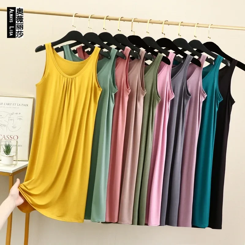 

Nightgowns Dresses Women's Clothing Homewear Summer Thin New Wearable Versatile Comfortable Casual Breathable Simple Loose Fit