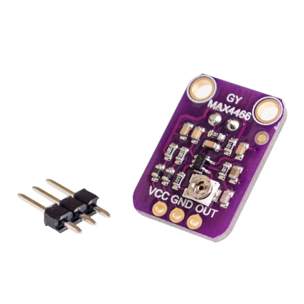 GY MAX4466 Electret Microphone Amplifier Module with Adjustable Gain MAX4466 Chip Low Noise Microphone Preamp for Arduino Voice