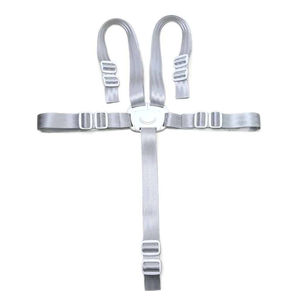 

5-точечные ремни для стульчика, прочный регулируемый ремень для стульчика для кормления ребенка, защитный многофункциональный сменный ремень для стульчика
