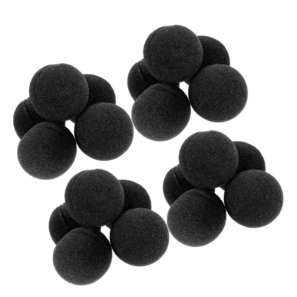 20 Pcs Sponge Show Props Dress up Nose Toy Toys Clown for Cosplay Black Models Replaceable Mini