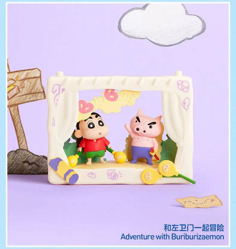 Original POPMART Crayon Shinchan Kindliche Theater-Serie Blindbox Niedliche Anime-Figur Süße Puppe Heimdekoration Sammlerstück Geschenk – Detail 15
