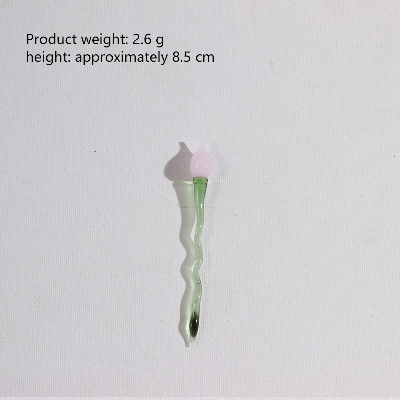 Handgemaakte glazen kleine bloemen, glazen simulatieboeket, verse bloemarrangement, eeuwigdurende bloemdecoratie voor op het bureau