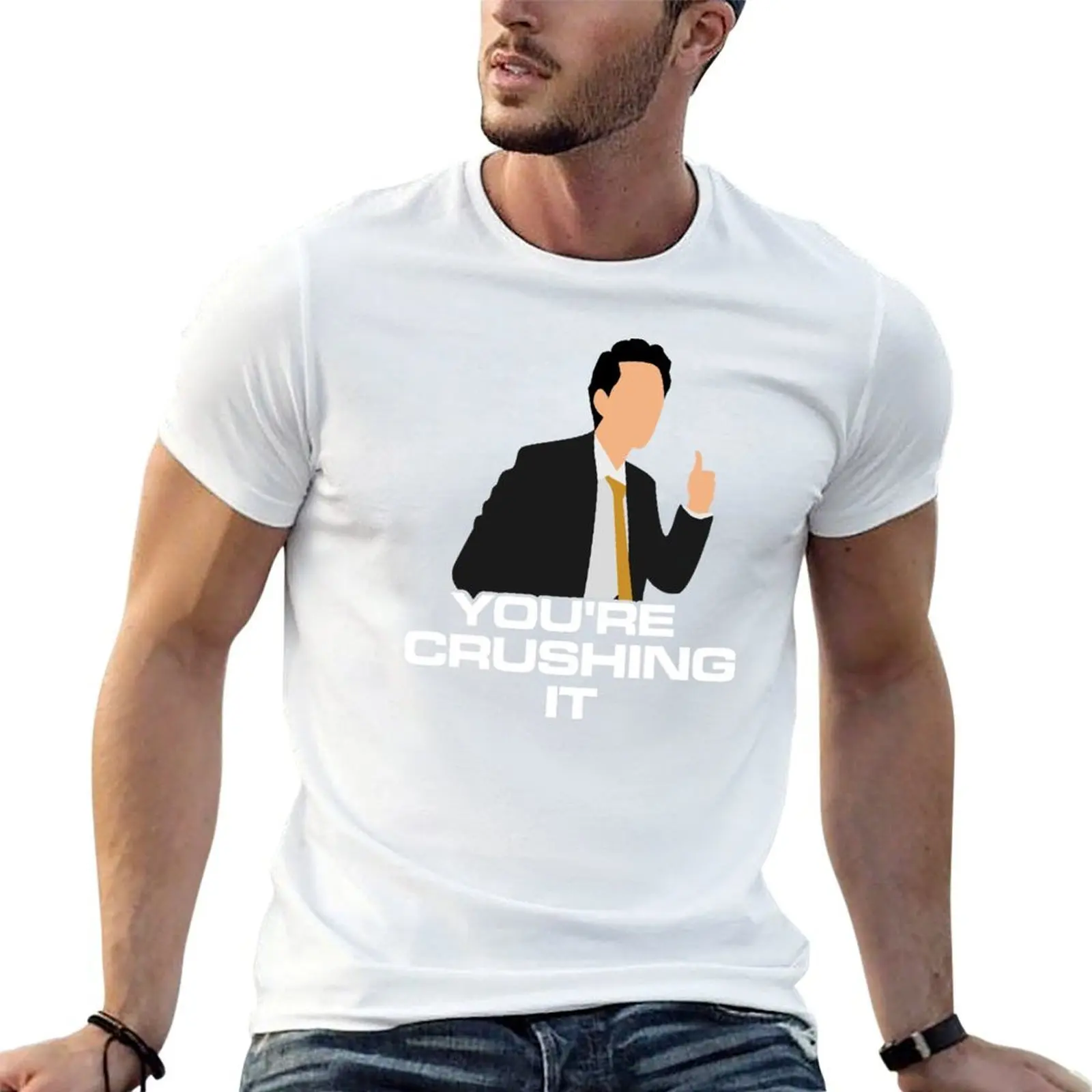 

Crushing it Space Force Netflix T-Shirt t shirts cotton 100% mens graphic t shirts T-Shirt
