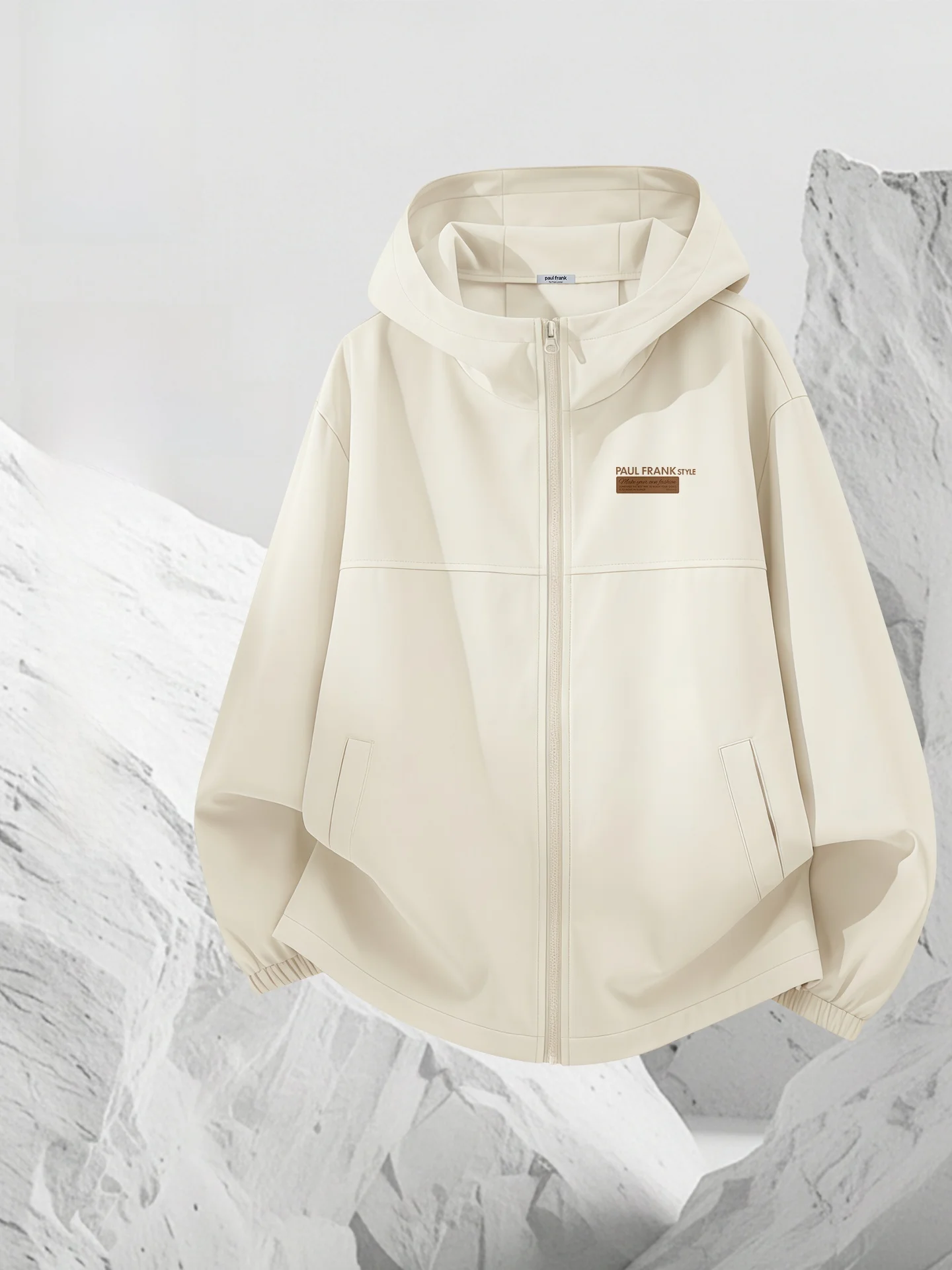 

Spring Outdoor Casual Hooded Soft ell Jaet Men's Spring Leisure Couple's Coat Windproof Polyester Fiber