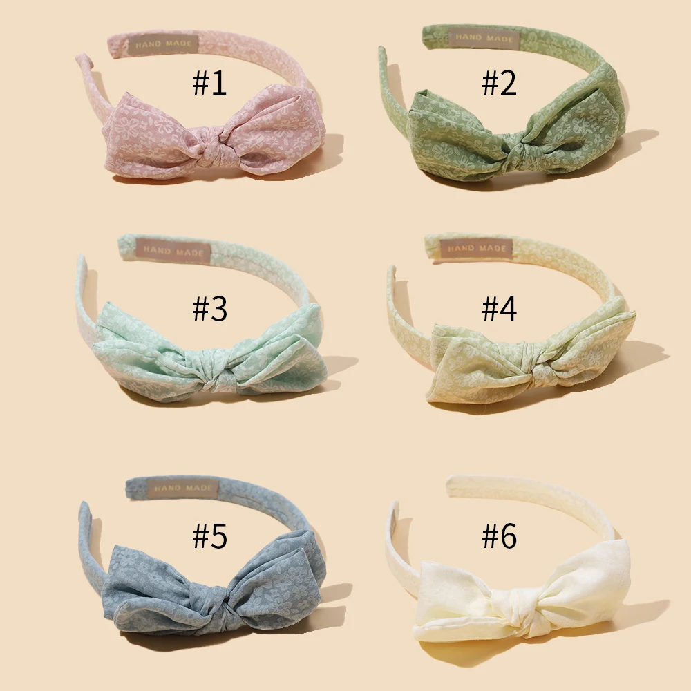 New Printed Bow Children Headband Wide-brimmed Versatile Hairbands Cute Girls Hair Bands Women Hair Accessories Girls Hairband