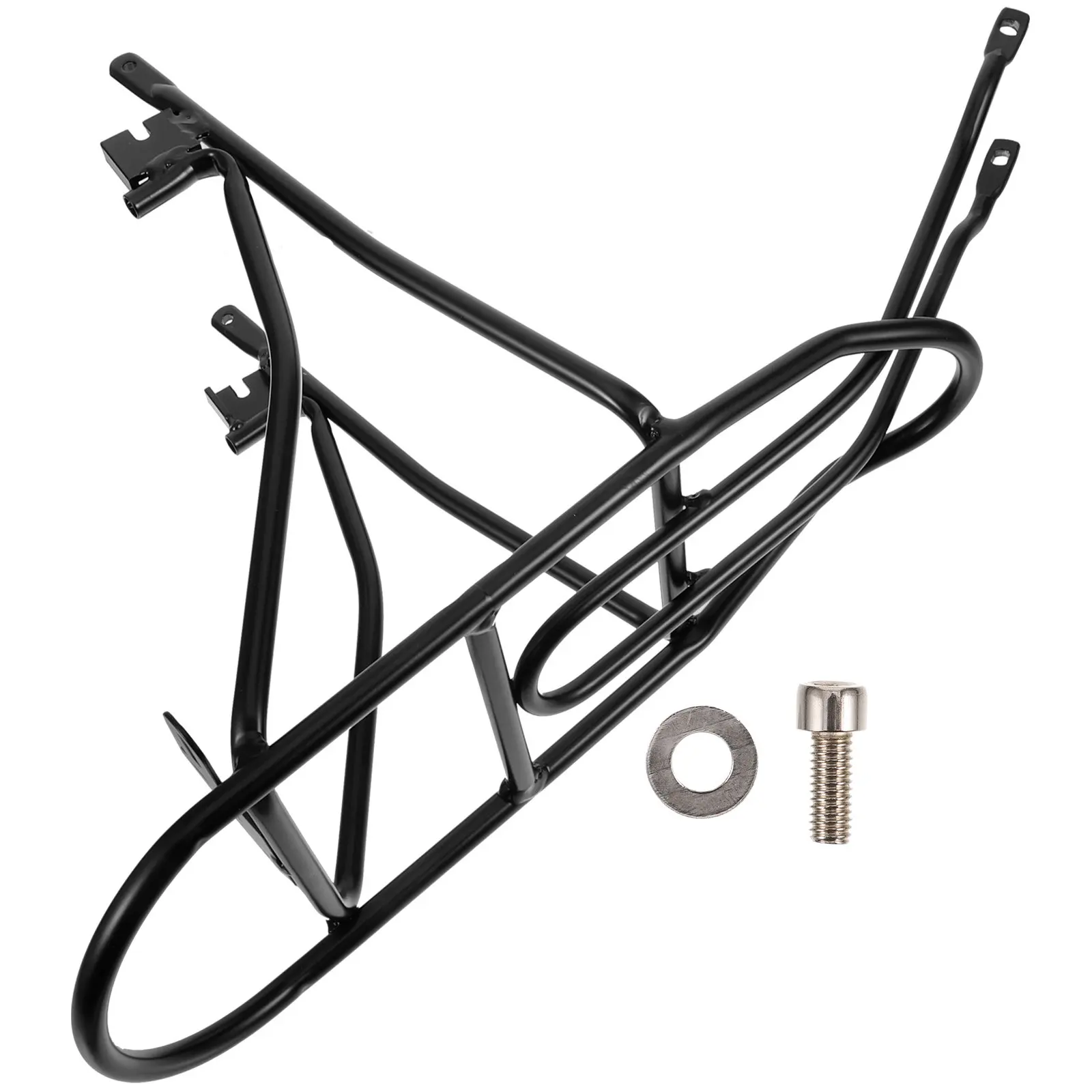 

Bicycle Rear Rack Black Heavy Duty Bike Rear Rack with Seat Function Storage Holder Comfortable Supple Design for All