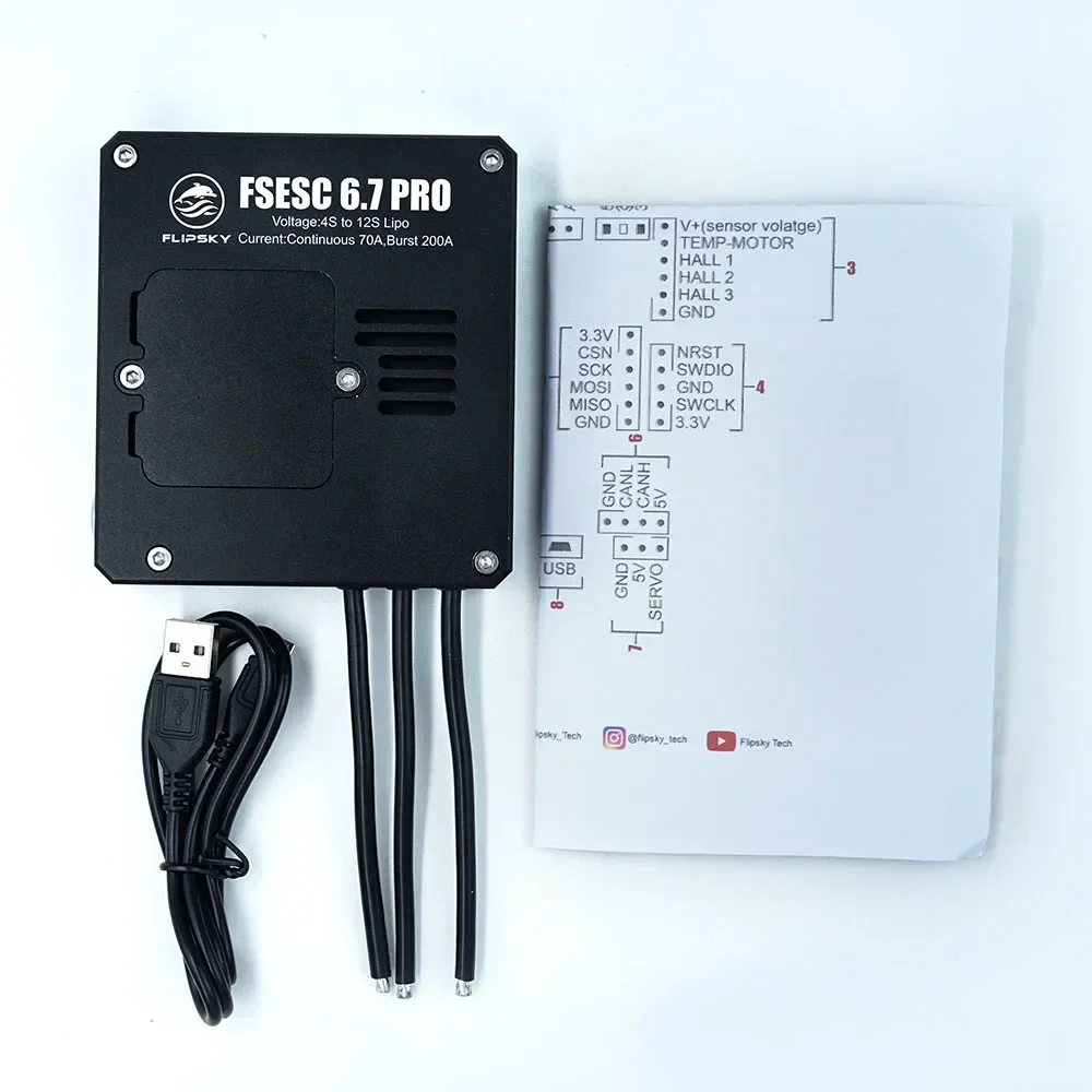 

In stock FLIPSKY FSESC 6.7 PRO Based Upon VESC6 with Aluminum Case and Anti-spark Switch