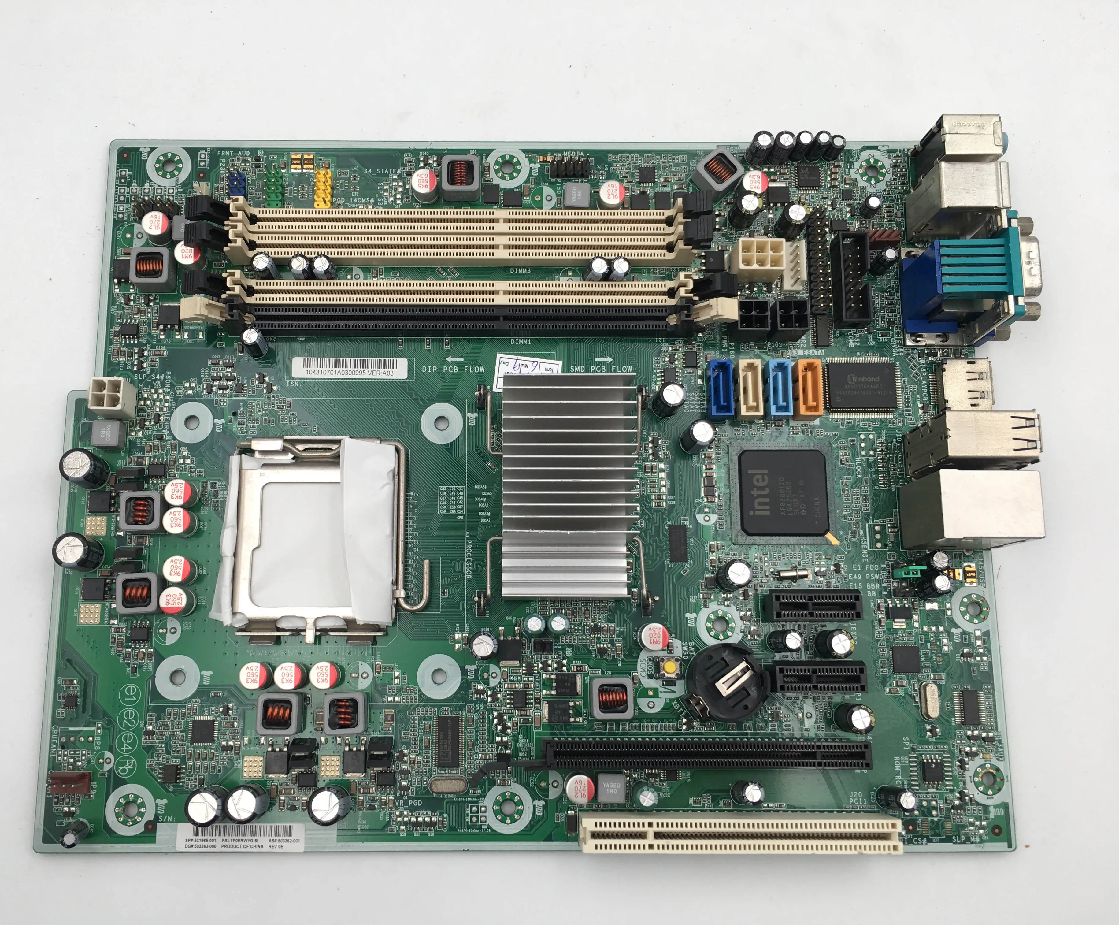 

531965-001 503362-001 503363-000 for HP Compaq 6000 6080 PRO SFF G41 motherboard