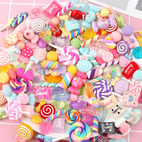 30pcs Random Candy Slime Charms Cute Set Mixed Resin Sweets Flatback Slime Making Supplies for DIY Craft Making and Ornamen DIY