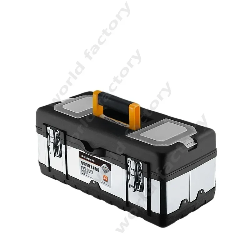 Stainless Steel Toolbox Set Industrial Grade Multifunctional Car Large Portable Electrician Household Storage Box