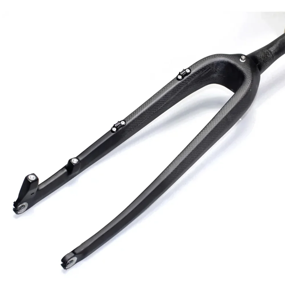 MTB Carbon Bicycle Fork, Downhill, Travel, Rigid, Mountain Bike, Front Fork, Fiber Tapered, Road Bike, 1-1/2, 400g