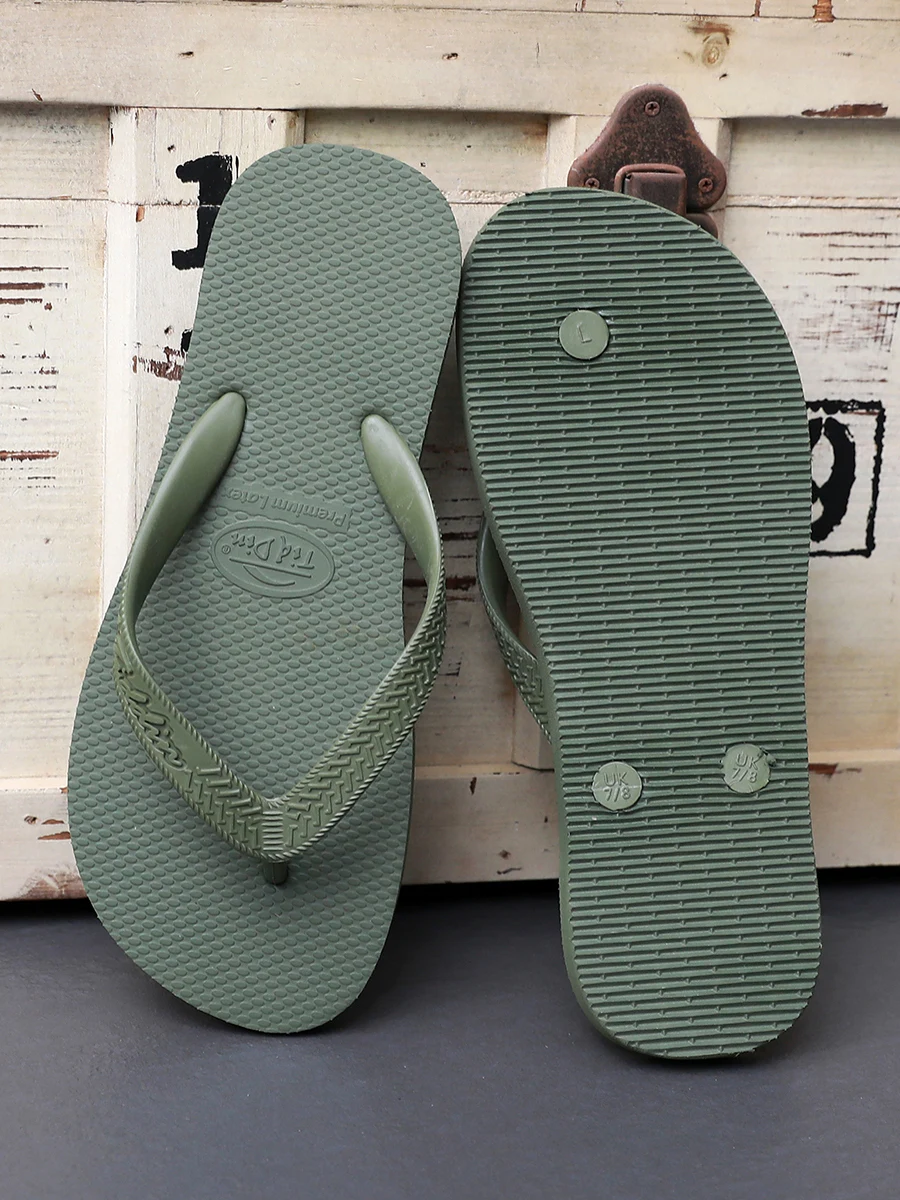

Casual ex Latex Thong Slippers Summer Outdoor Beach Sandals Soft Bot Faionable Flat Heel Pure Color Rubber Slippers
