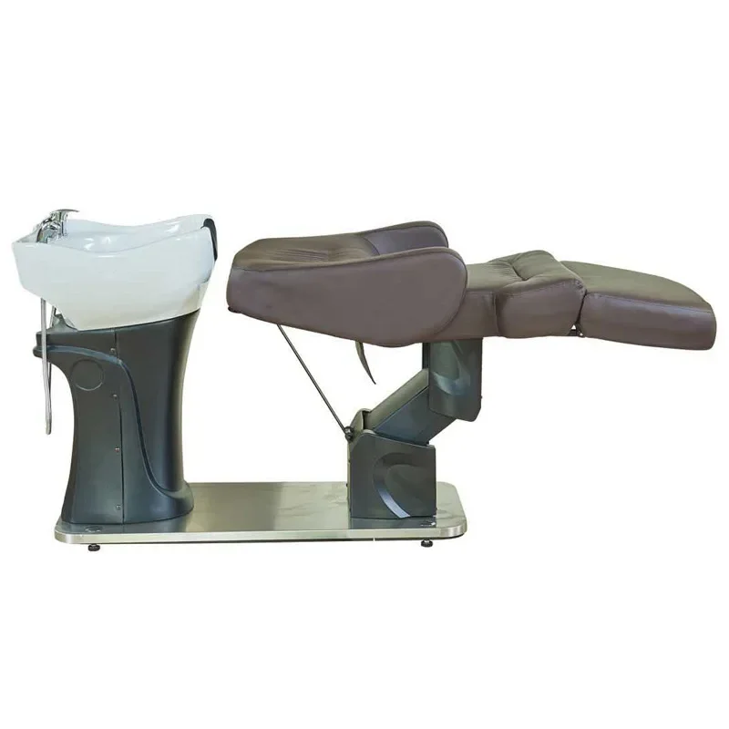 Physiotherapy electric lift shampoo bed hair salon special rotary sitting Japanese semi-full lying flush bed