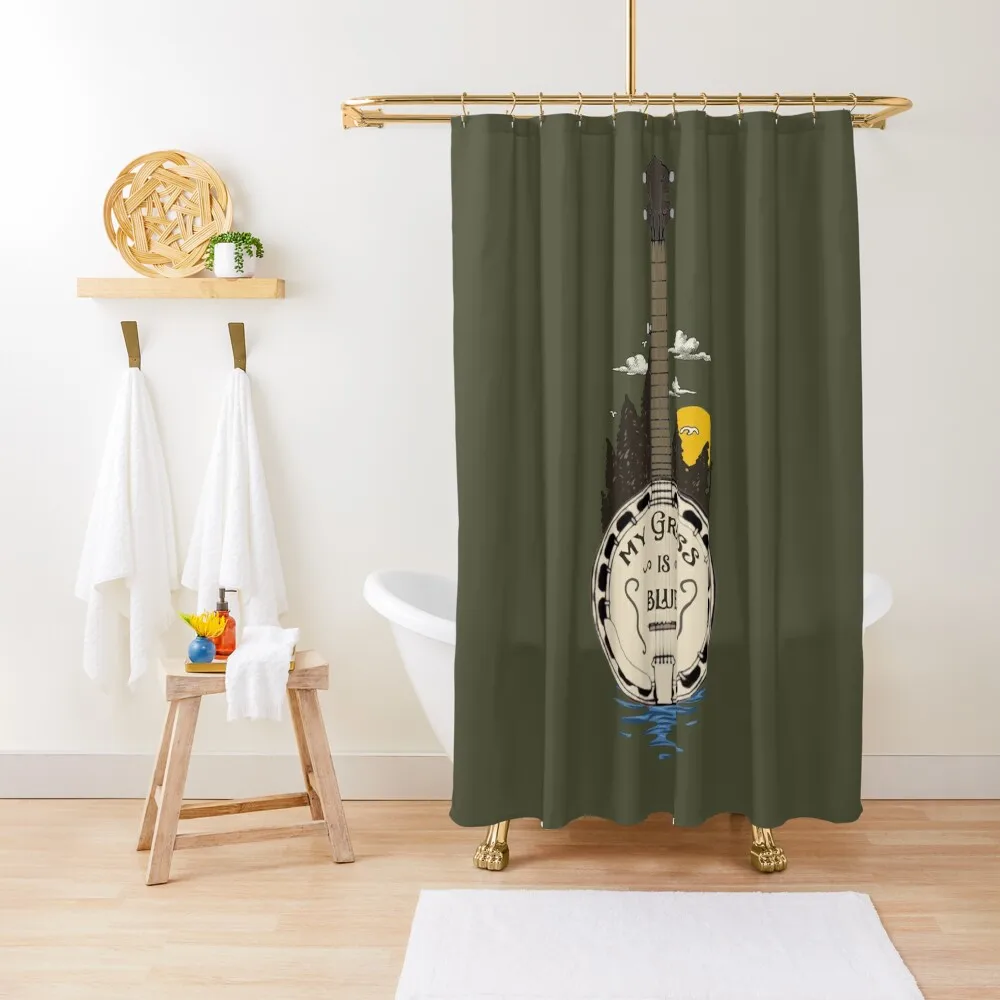 

Funny Bluegrass Gift For Banjo Lovers Shower Curtain Shower For Bathroom Set Bathroom Deco Curtain