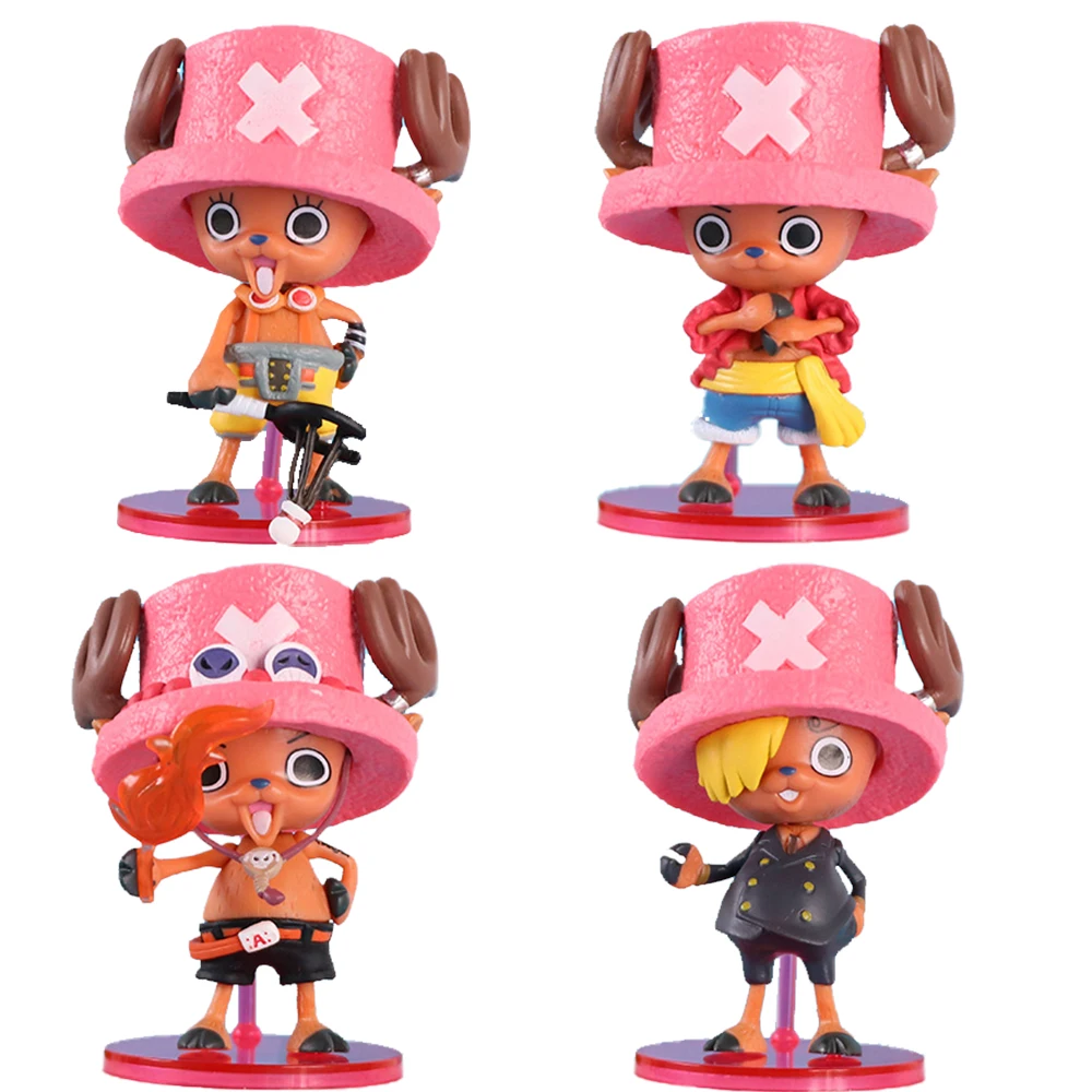 8cm tony chopper cosplay figura anime uma peça sanji usopp portgas d ace modelo de golfe brinquedo presente coleção ornamentos pvc