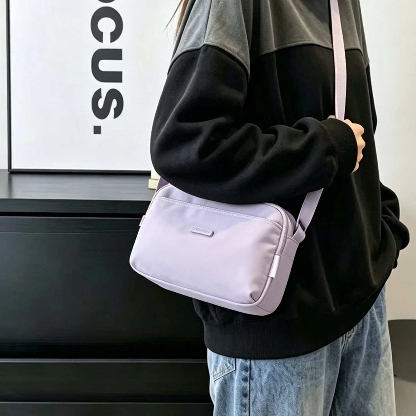 New Multi-Layer Crossbody Bag 2026 Ladies Simple Versatile Lightweight Mom Bag Nylon Large Capacity Single Shoulder Small Cro...