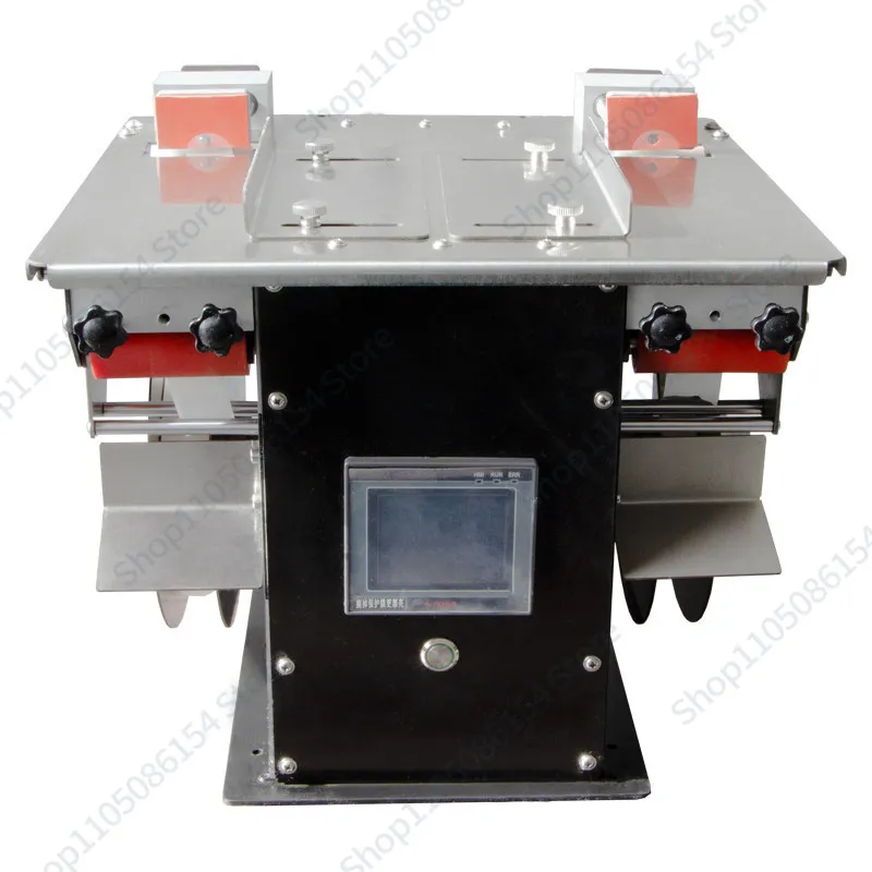 Double-sided right-angle sealing labeling transparent round labeling right-angle automatic labeling machine