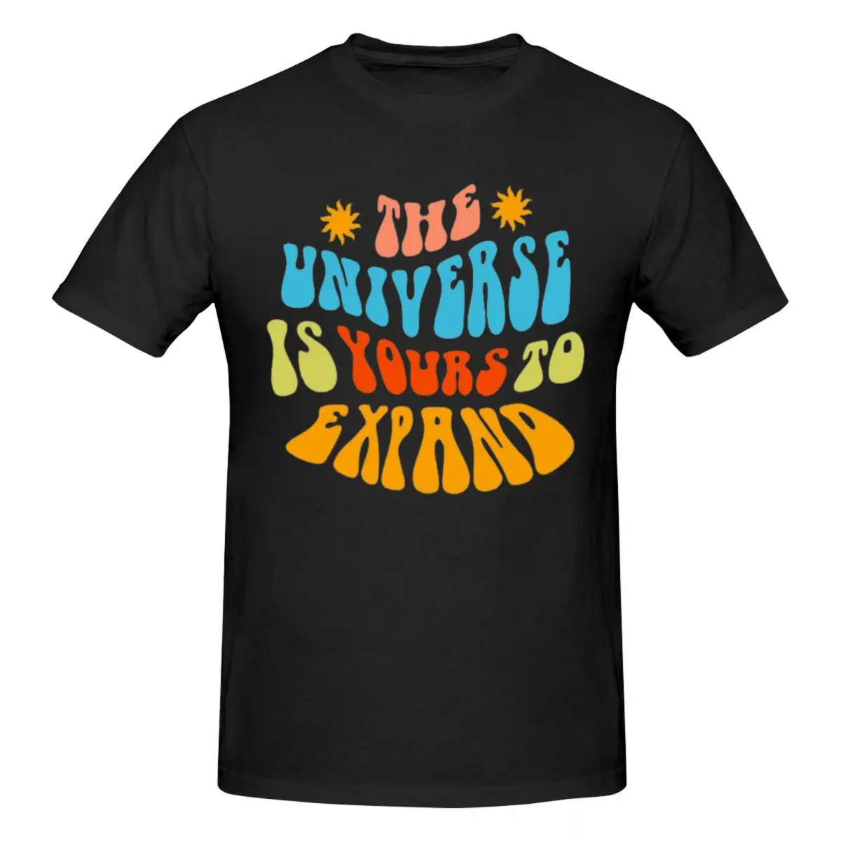 The Universe Is Yours To Expand Men T-Shirt Funny Oversized T Shirts Men's Round Neck Cotton Tees Short Summer Male