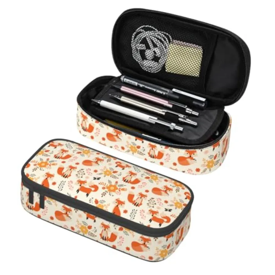 

Large Pencil Case, Pencil Pouch With Zipper Compartments Stationery Pencil Bag For Teens Students School Supplies
