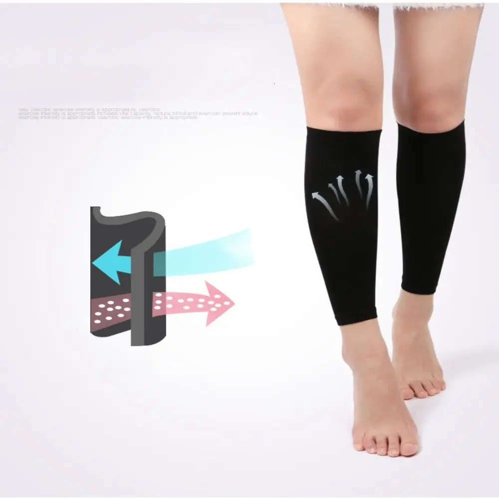 Nylon Elastic Socks Breathable Calf Style Compression Calf Sleeve Thin 1 Pair Calf Style Leg Socks Preventing Varicose Veins