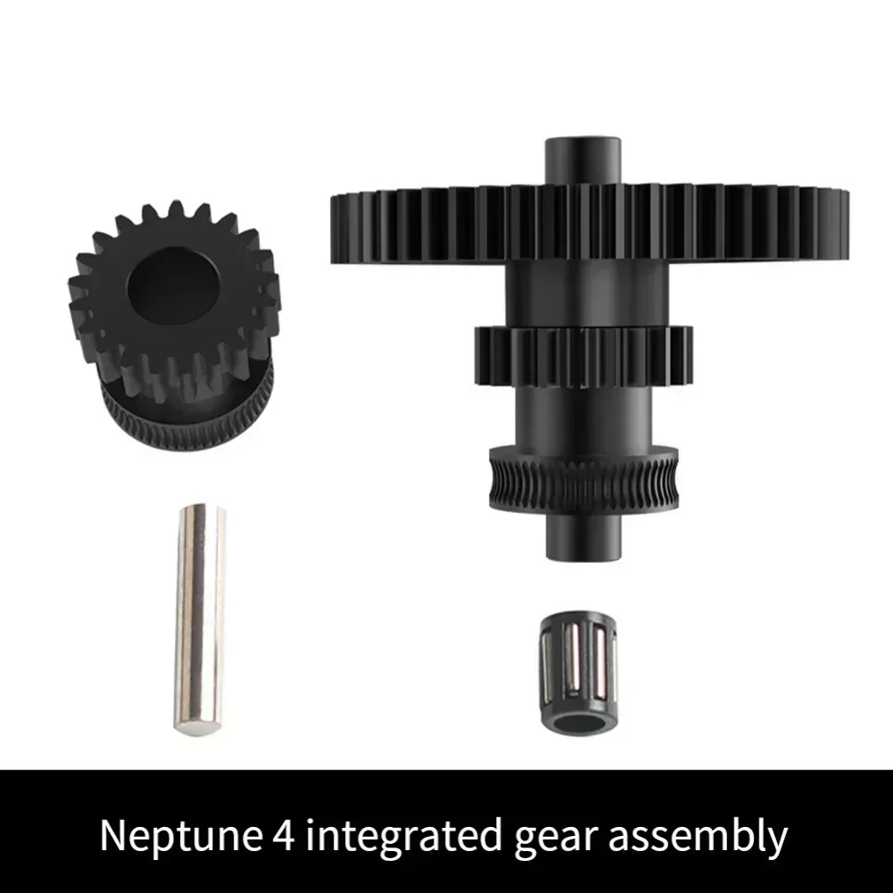 1 Set Nano-Coated Hardened Steel Gear Assembly CNC Machined Parts With Dual Ball Bearings For Elegooo For Neptune4 Printhead