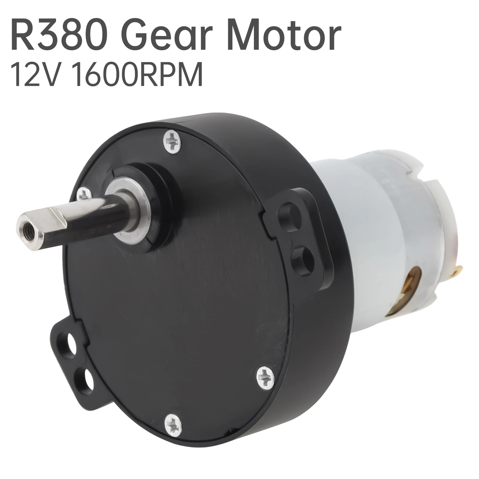 R380 Gear Motor 12V 1600RPM High Torque DC Motor Replaceable for Mini Washing Machine / Clothes Dryer / Home Appliances