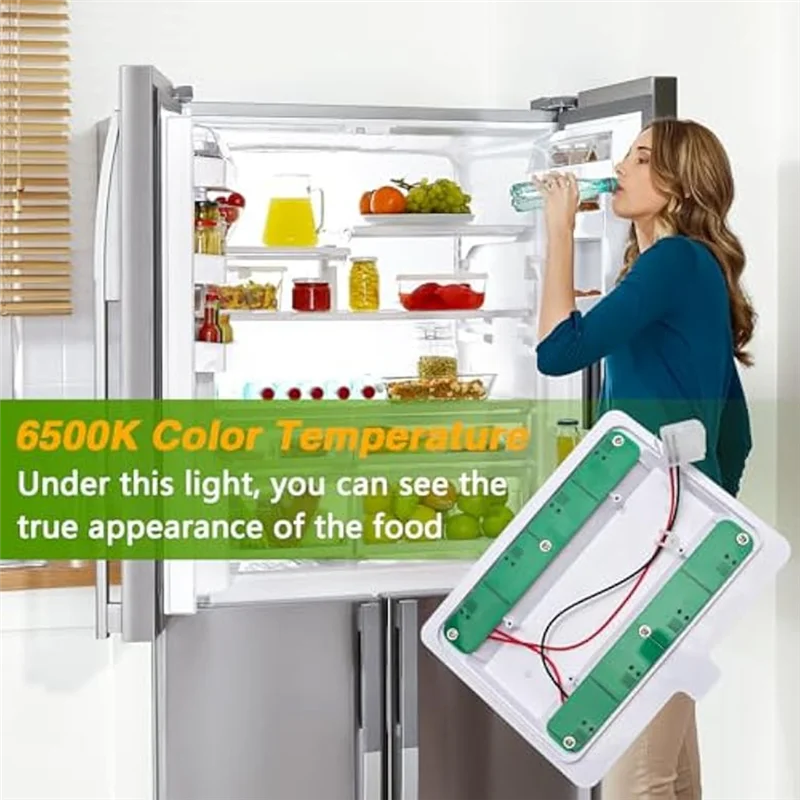 

ABZC-Refrigerator LED Light Module With Cover Refrigerator Lamp Assy Module For Whirlpool Replace: W11043011 W10866538