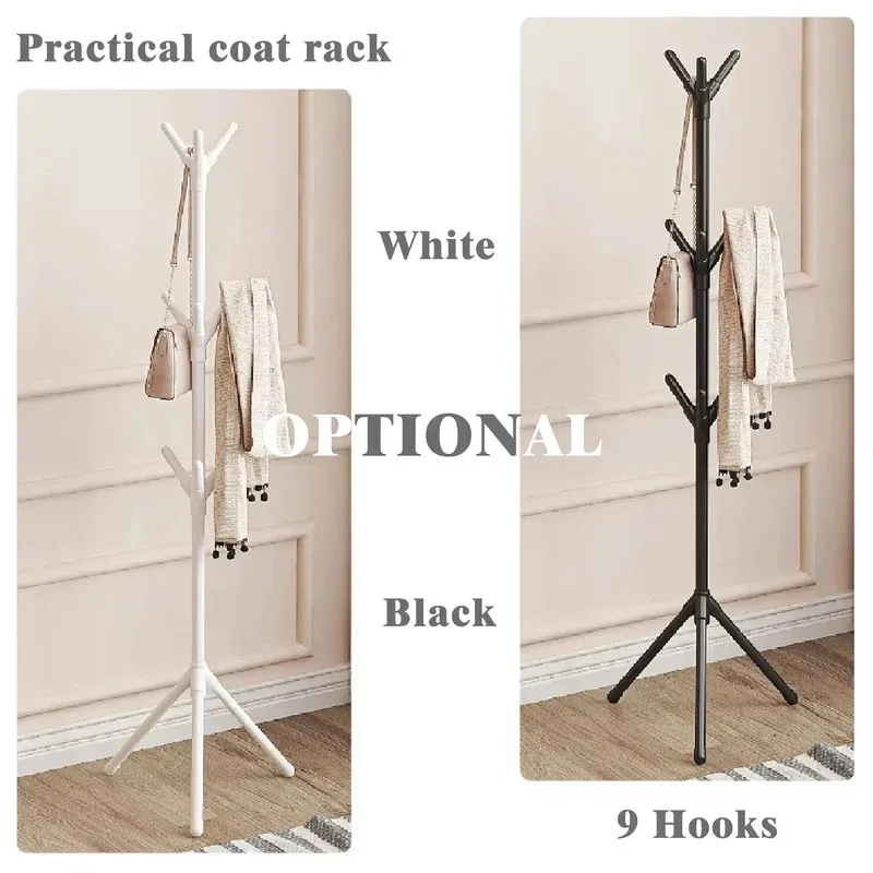 Freestanding Tree Branch Coat Rack | Mobile Clothing Hanger Stand for Hats & Jackets