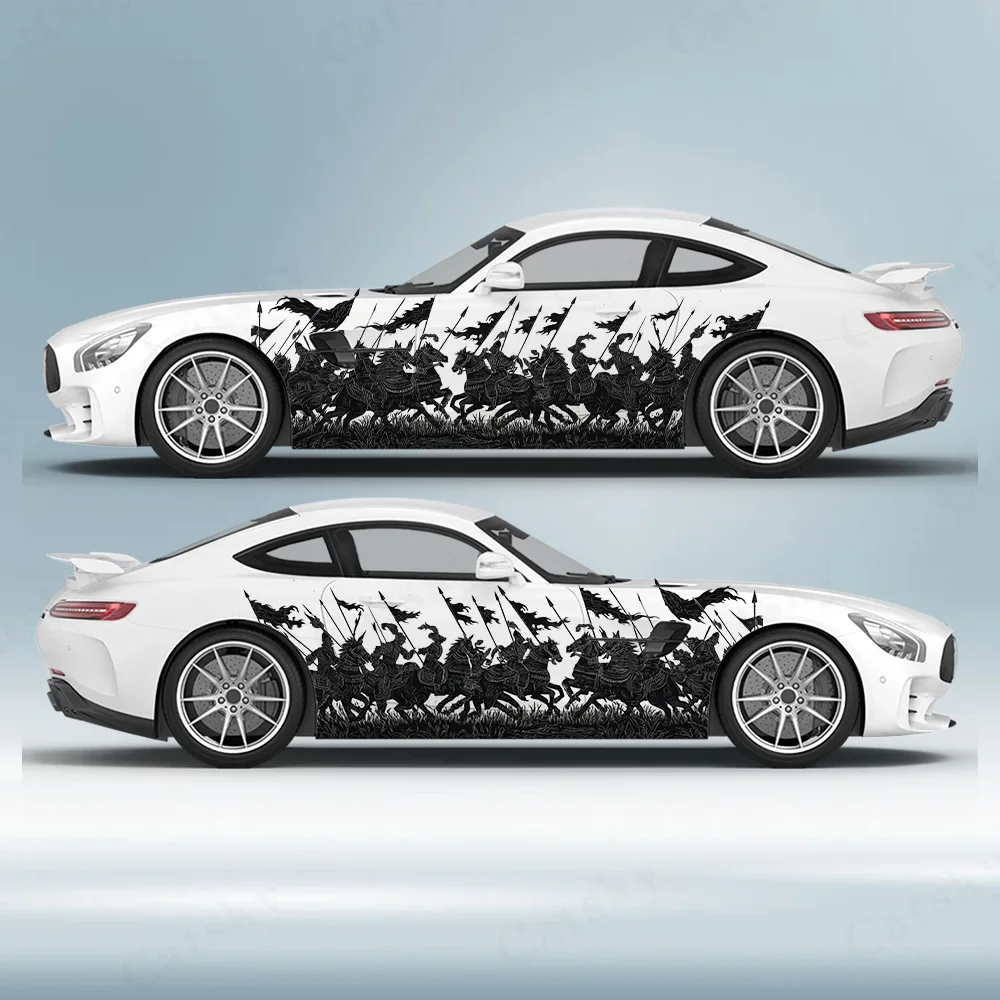 

Cavalry Battlefield Car Vinyl Wraps Decal Self-adhesive Anti Scratch Sticker Suitable for Trucks SUV Decoration Auto Accessories