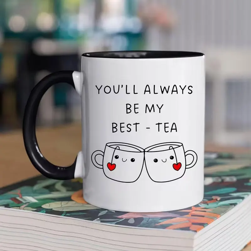 Ceramic Coffee Mug with Insulated Handle, Reusable and Multifunctional, Suitable for Friends, Machine Washable, Ideal for Long-Distance Friendship Gifts, Women's Birthday Gifts, and Gifts for Girlfriends and Friends