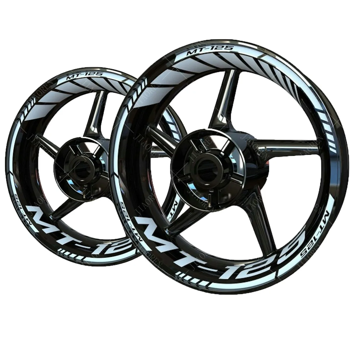 For Yamaha MT125 Wheel Sticker MT 125 Logo Motorcycle Rim Decal Set