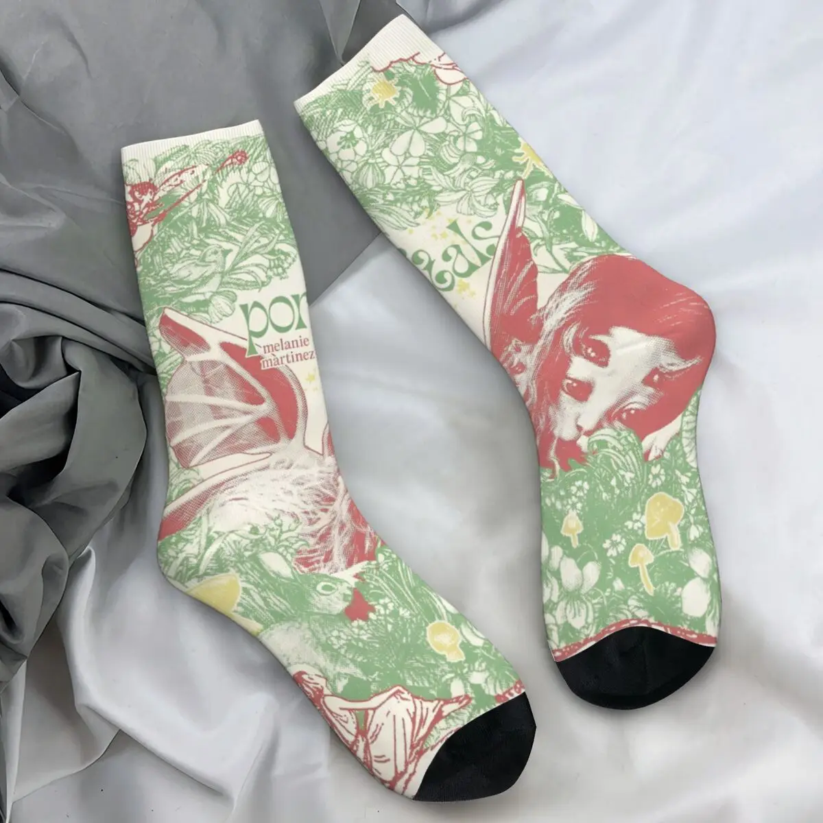 Melanie Martinez Pattern Stockings Music Singer Custom Korean Socks Spring Anti Bacterial Socks