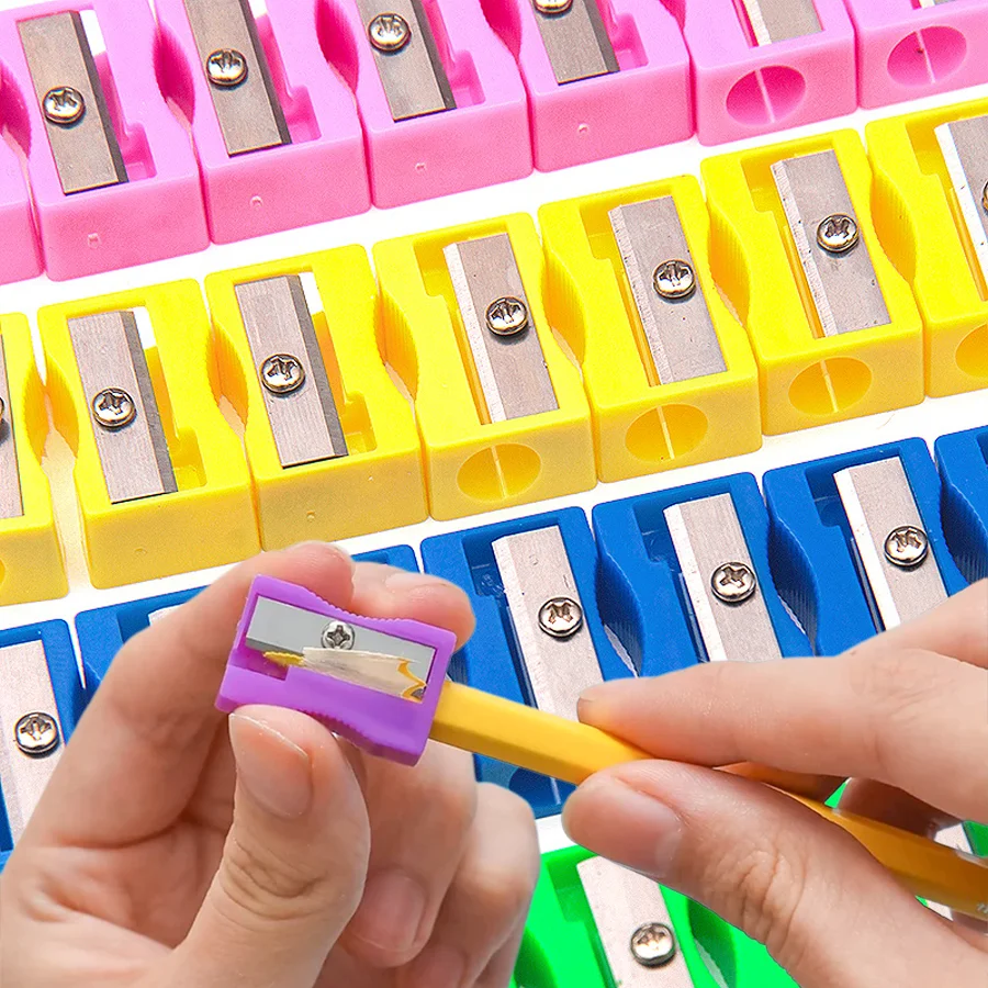 5/25/100pcs Pencil Sharpener School Office Study Supplies Lightweight Stationery for Writing Drawing Sketching Note XJM