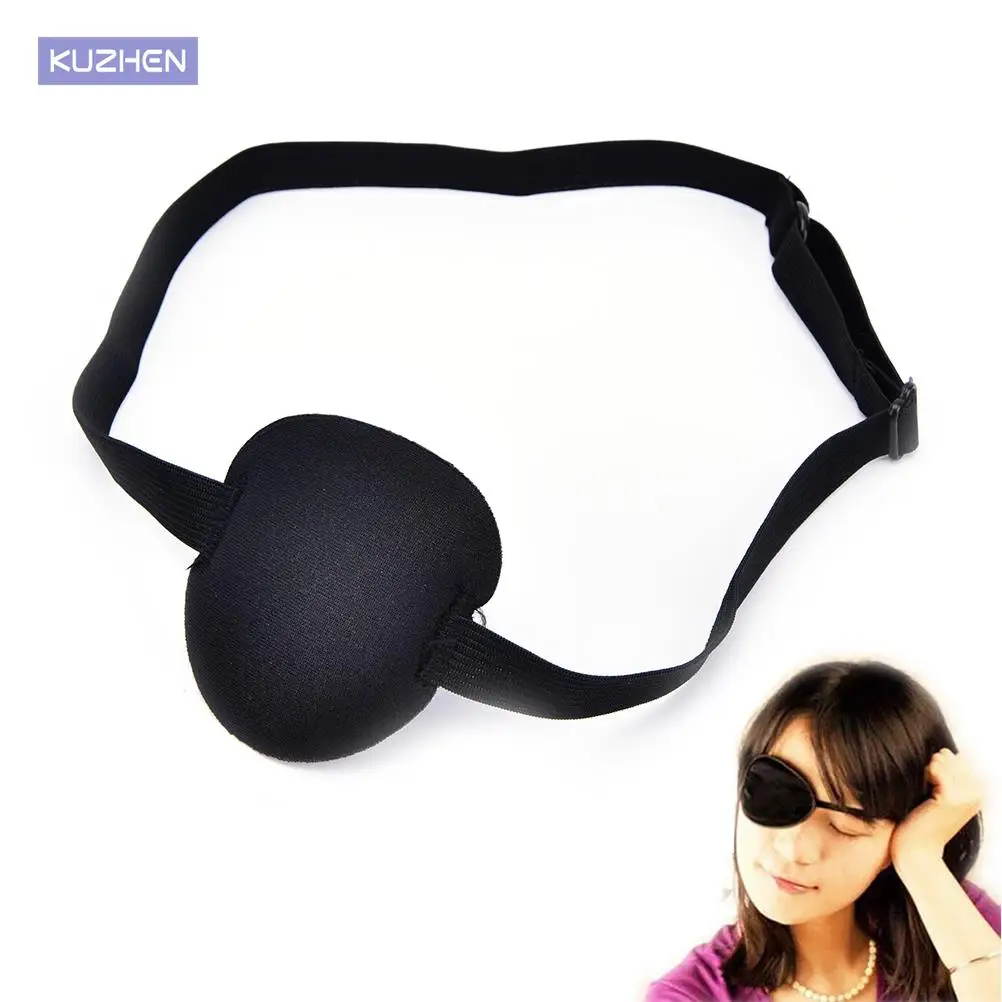 High Quality Black Medical Use Concave Eye Patch 3D Foam Groove Eyeshades For Lazy Eye 1Pcs